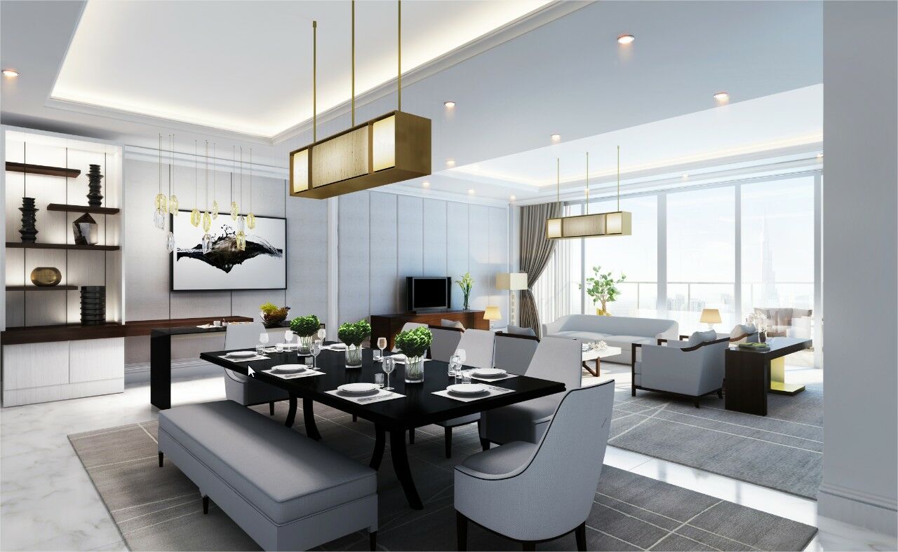 Address Dubai Mall Ngoại thất bức ảnh 3D interior rendering